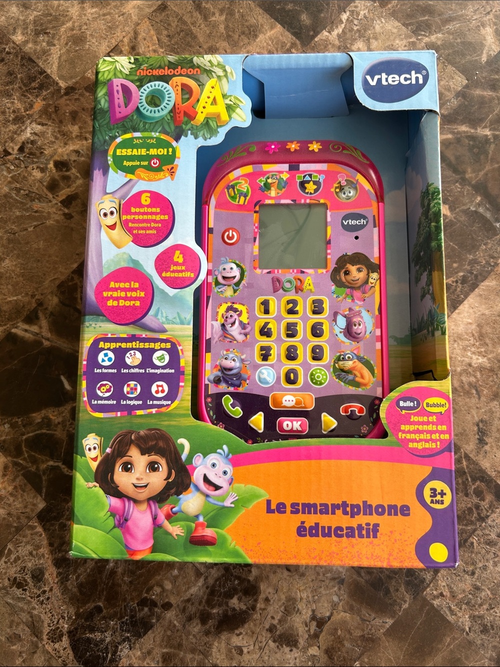 BNIB 🆕 vtech Dora educational smartphone learning toy French Version